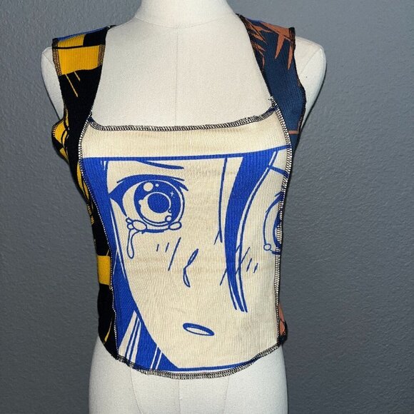 Forever 21 ANIME Tank Top - New with tags - Streetwear - Comic Book Animation -L - Picture 1 of 14